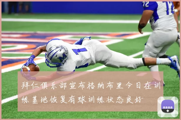 拜仁俱乐部宣布格纳布里今日在训练基地恢复有球训练状态良好